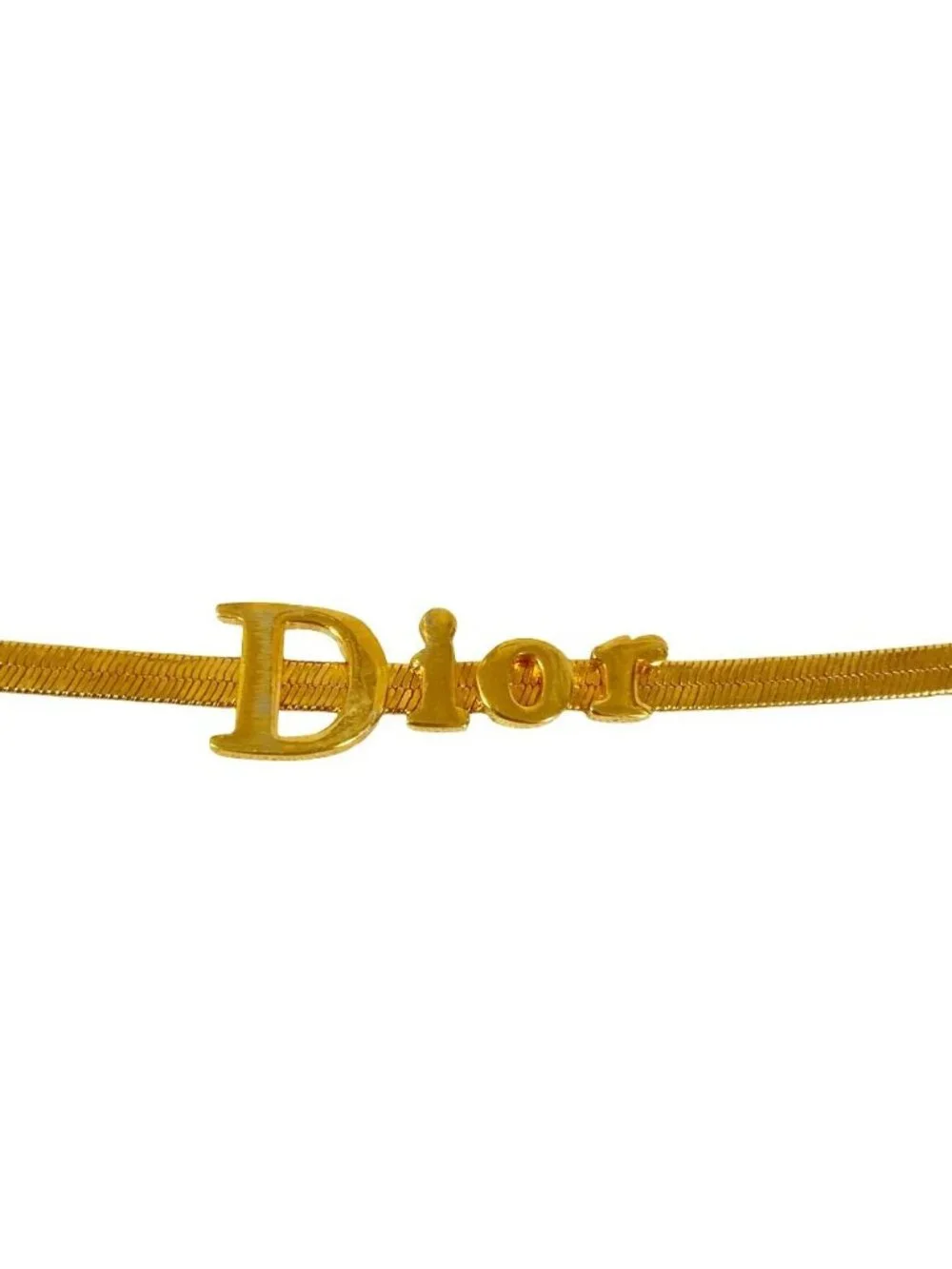 Dior Vintage Logo Bracelet Gold Plated